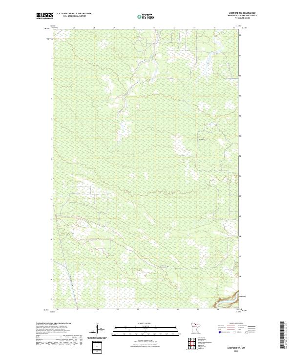 US Topo 7.5-minute map for Lindford SW MN