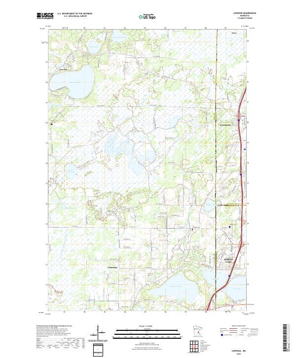 US Topo 7.5-minute map for Linwood MN