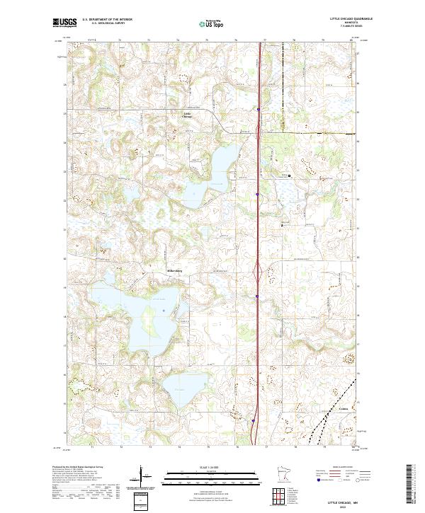 US Topo 7.5-minute map for Little Chicago MN