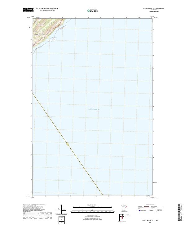 US Topo 7.5-minute map for Little Marais OE E MN