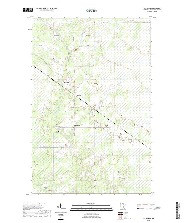 US Topo 7.5-minute map for Little Swan MN