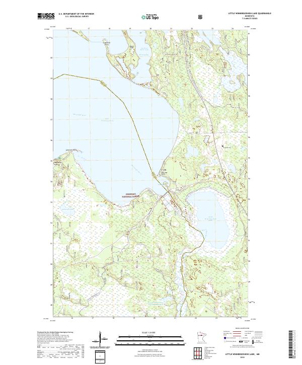 US Topo 7.5-minute map for Little Winnibigoshish Lake MN