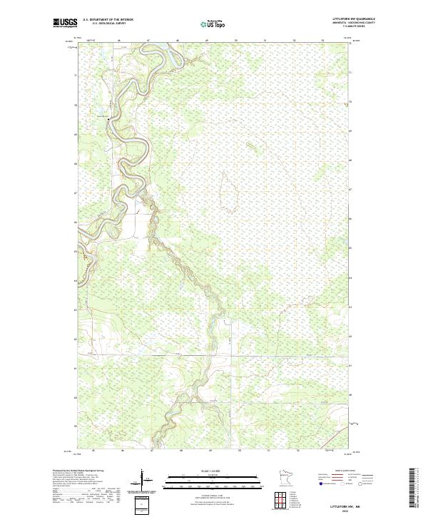 US Topo 7.5-minute map for Littlefork NW MN