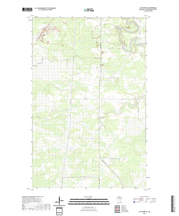 US Topo 7.5-minute map for Littlefork SE MN
