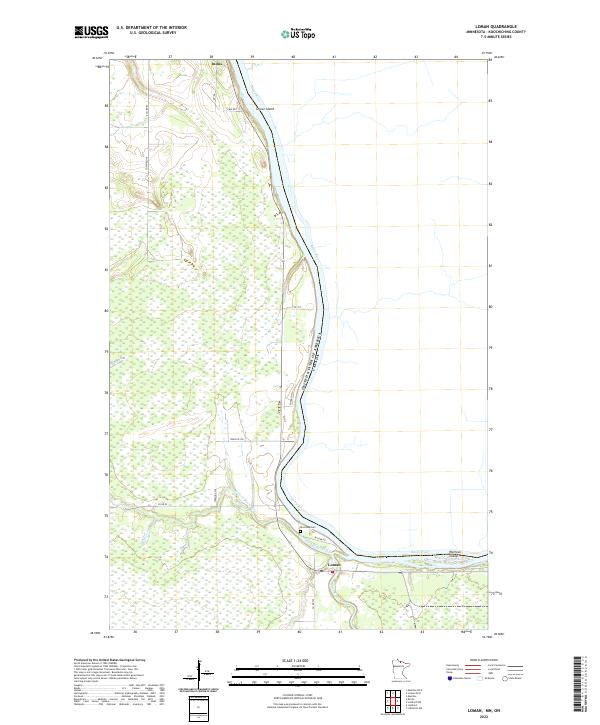 US Topo 7.5-minute map for Loman MNON