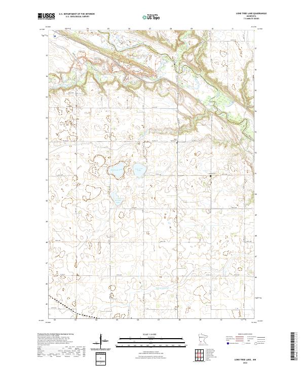 US Topo 7.5-minute map for Lone Tree Lake MN