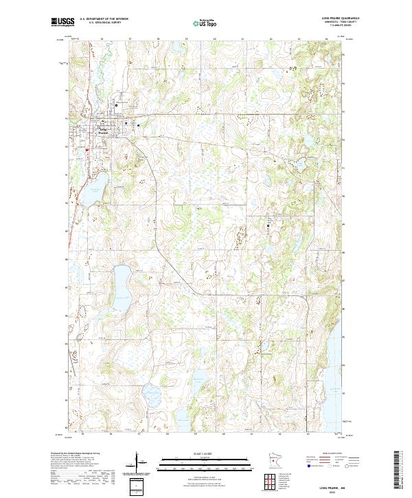 US Topo 7.5-minute map for Long Prairie MN