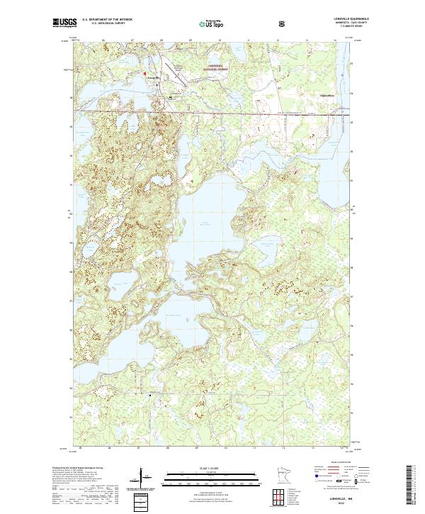 US Topo 7.5-minute map for Longville MN