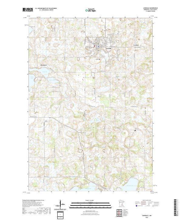 US Topo 7.5-minute map for Lonsdale MN