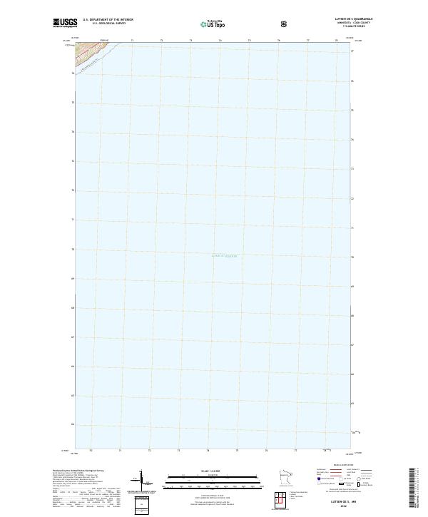 US Topo 7.5-minute map for Lutsen OE S MN