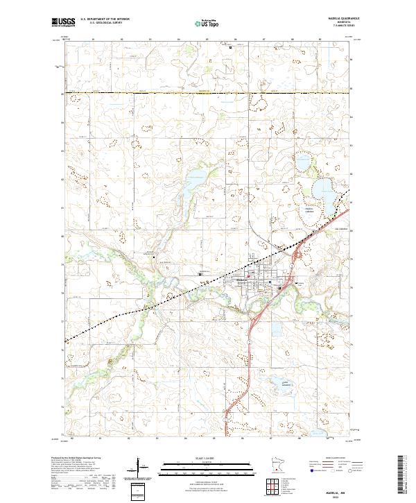 US Topo 7.5-minute map for Madelia MN