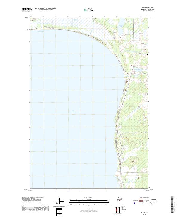 US Topo 7.5-minute map for Malmo MN
