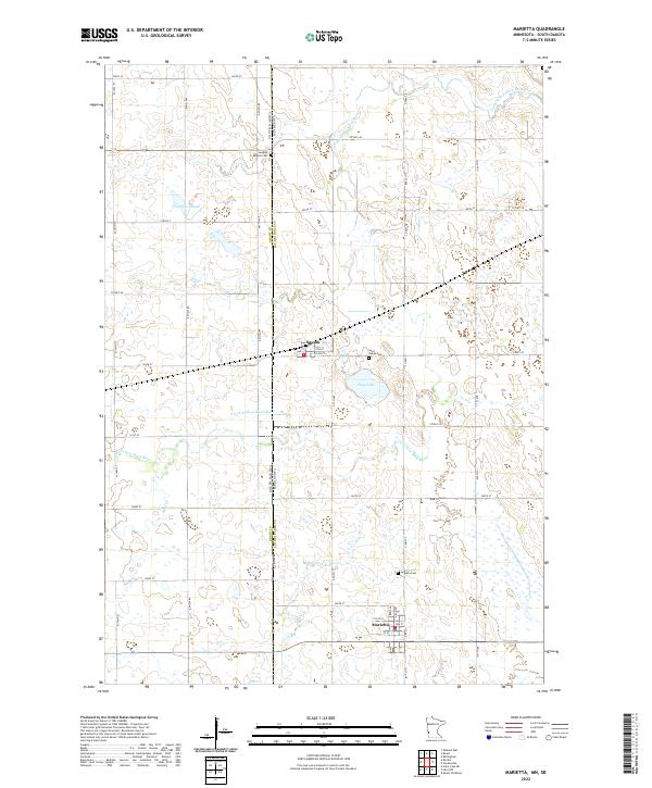 US Topo 7.5-minute map for Marietta MNSD