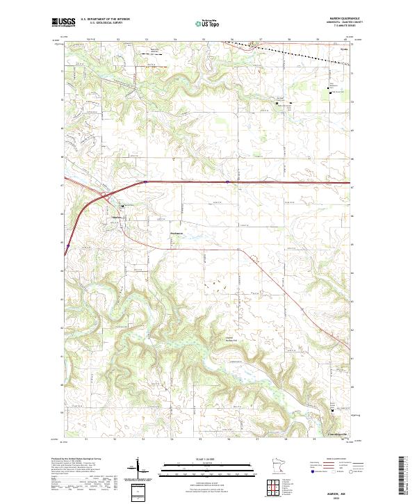 US Topo 7.5-minute map for Marion MN