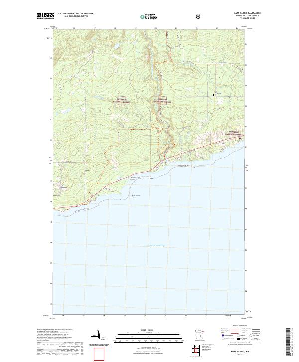 US Topo 7.5-minute map for Marr Island MN