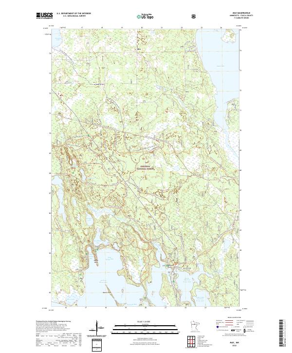 US Topo 7.5-minute map for Max MN