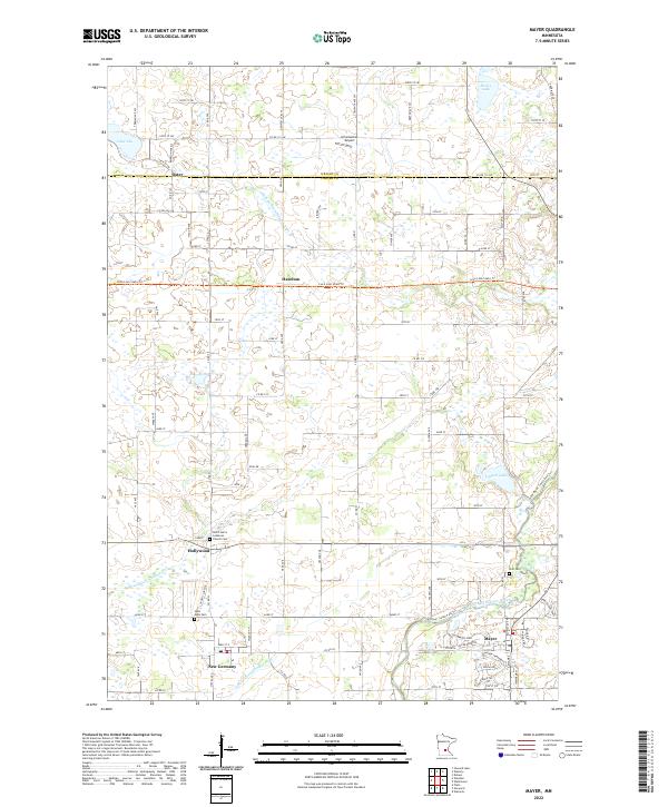 US Topo 7.5-minute map for Mayer MN