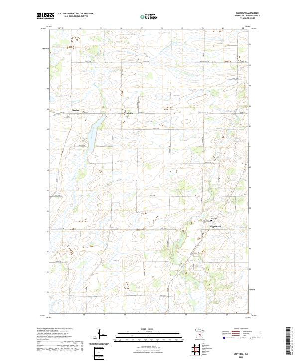 US Topo 7.5-minute map for Mayhew MN