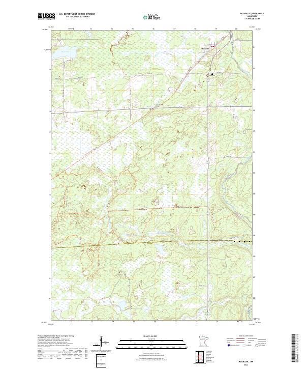 US Topo 7.5-minute map for McGrath MN