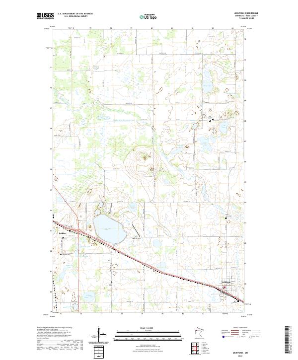 US Topo 7.5-minute map for McIntosh MN