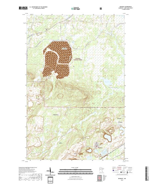 US Topo 7.5-minute map for McKinley MN