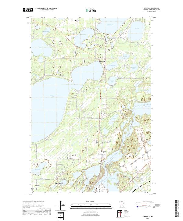 US Topo 7.5-minute map for Merrifield MN