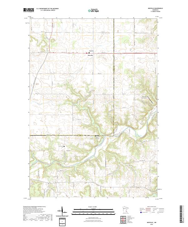 US Topo 7.5-minute map for Miesville MN