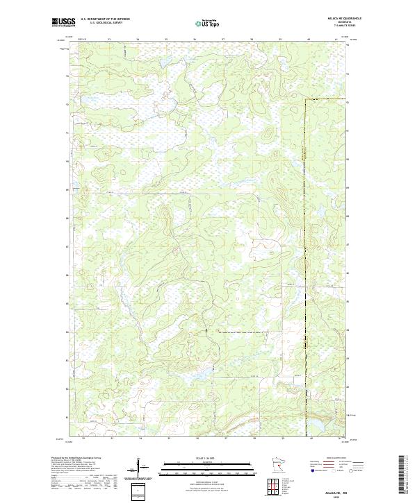 US Topo 7.5-minute map for Milaca NE MN