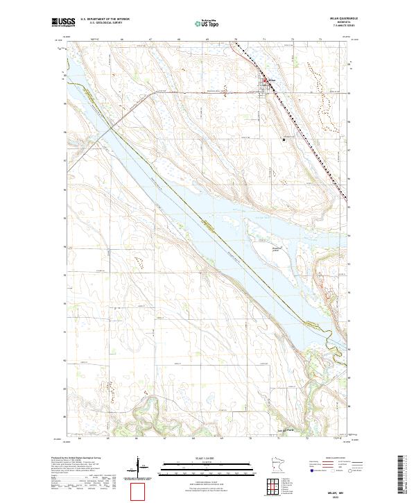 US Topo 7.5-minute map for Milan MN