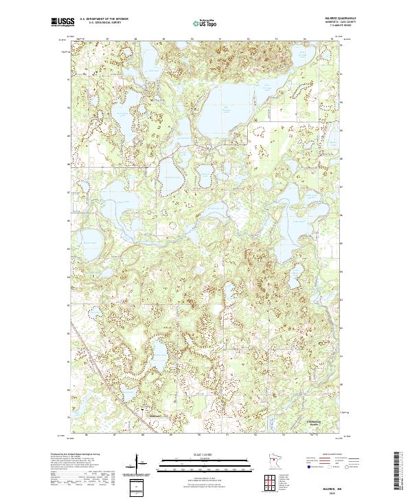 US Topo 7.5-minute map for Mildred MN