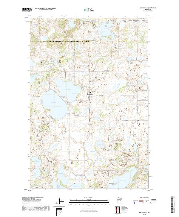 US Topo 7.5-minute map for Millerville MN