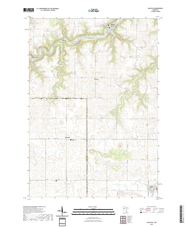 US Topo 7.5-minute map for Millville MN