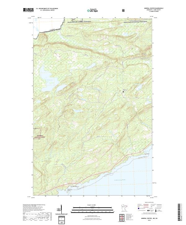 US Topo 7.5-minute map for Mineral Center MNON