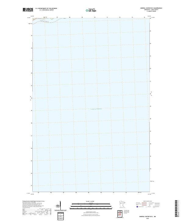 US Topo 7.5-minute map for Mineral Center OE S MN
