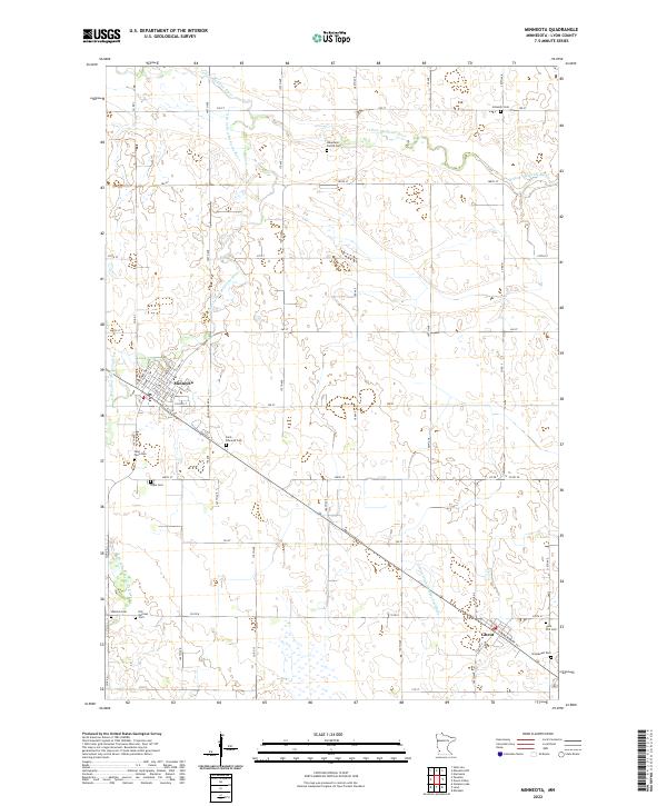 US Topo 7.5-minute map for Minneota MN