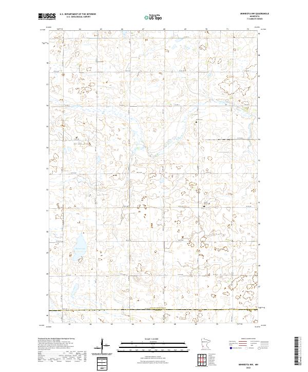 US Topo 7.5-minute map for Minneota NW MN
