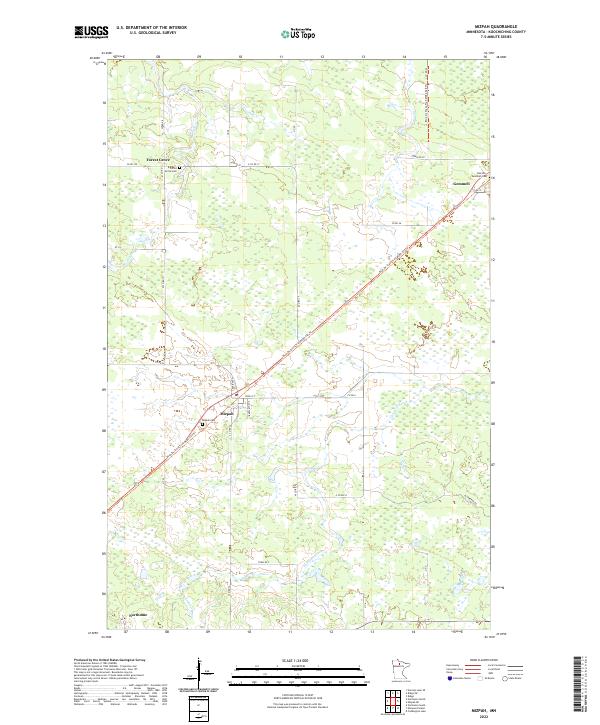 US Topo 7.5-minute map for Mizpah MN