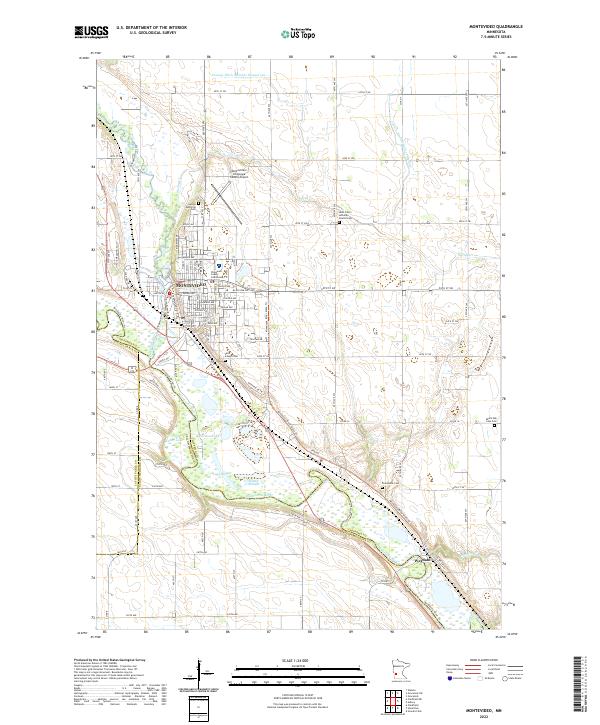 US Topo 7.5-minute map for Montevideo MN
