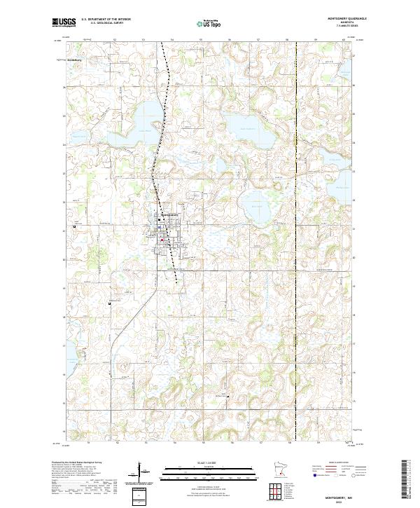US Topo 7.5-minute map for Montgomery MN