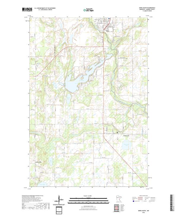 US Topo 7.5-minute map for Mora South MN