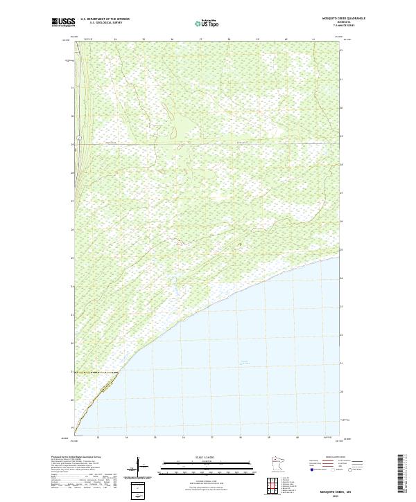 US Topo 7.5-minute map for Mosquito Creek MN