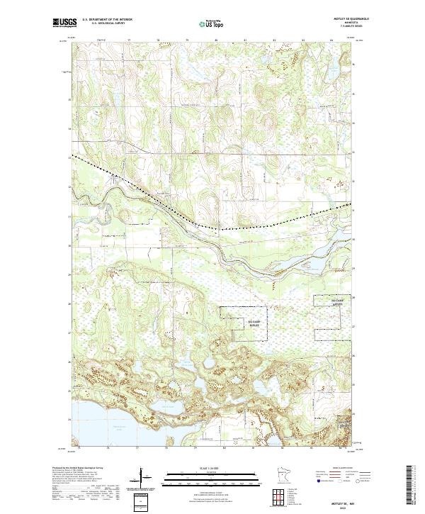 US Topo 7.5-minute map for Motley SE MN