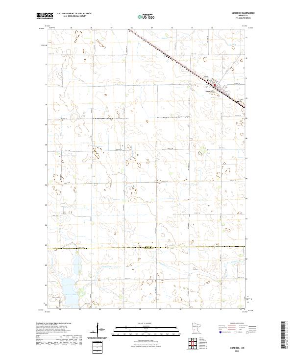 US Topo 7.5-minute map for Murdock MN