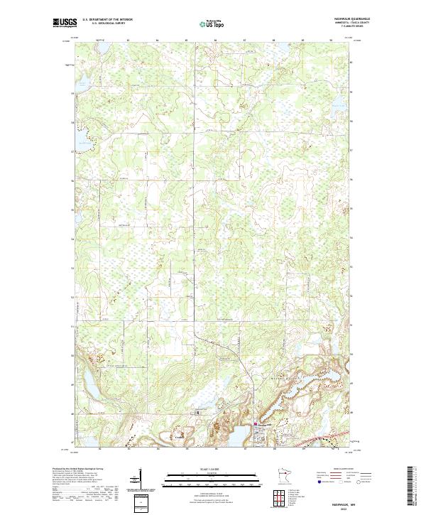 US Topo 7.5-minute map for Nashwauk MN