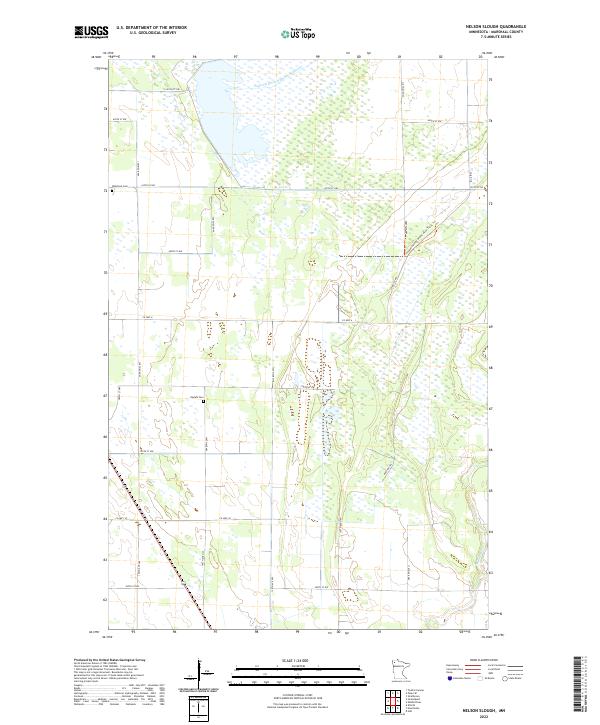 US Topo 7.5-minute map for Nelson Slough MN