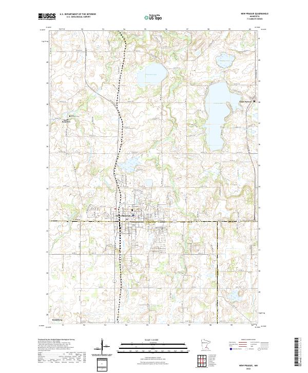 US Topo 7.5-minute map for New Prague MN