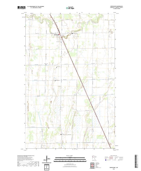 US Topo 7.5-minute map for Newfolden MN