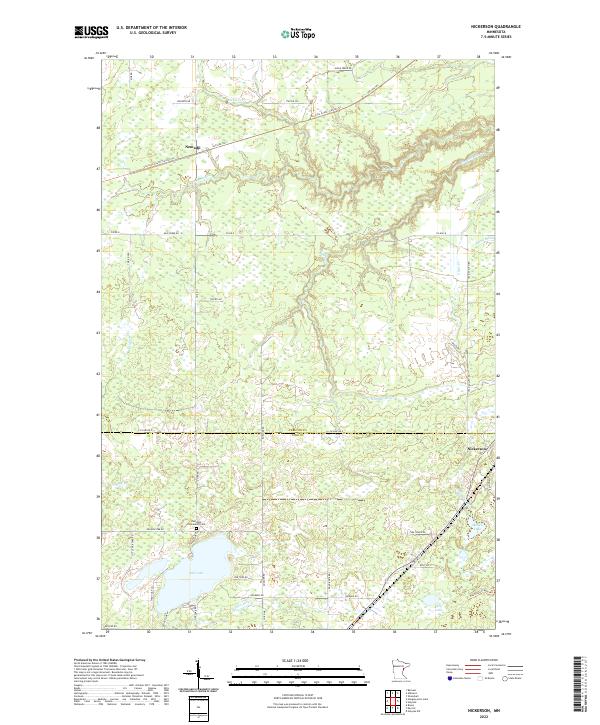 US Topo 7.5-minute map for Nickerson MN