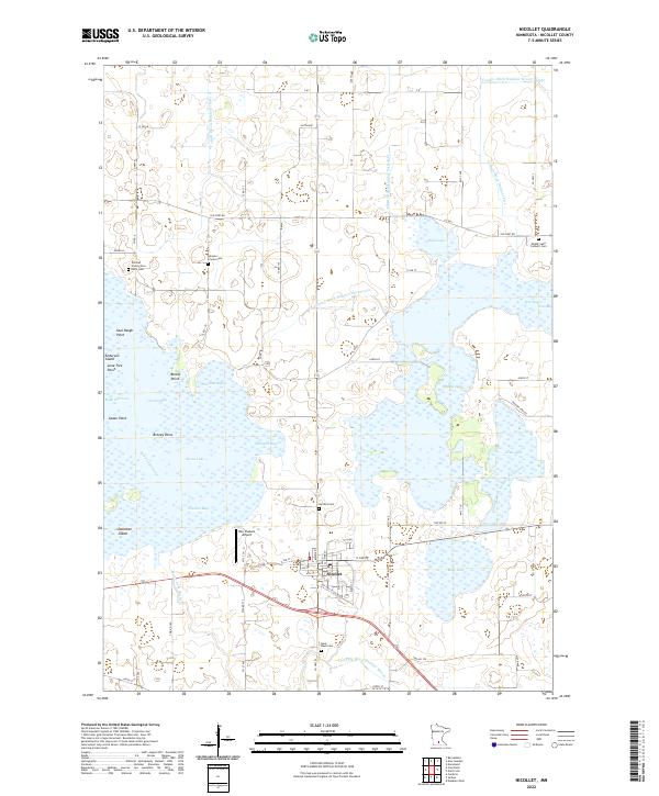 US Topo 7.5-minute map for Nicollet MN