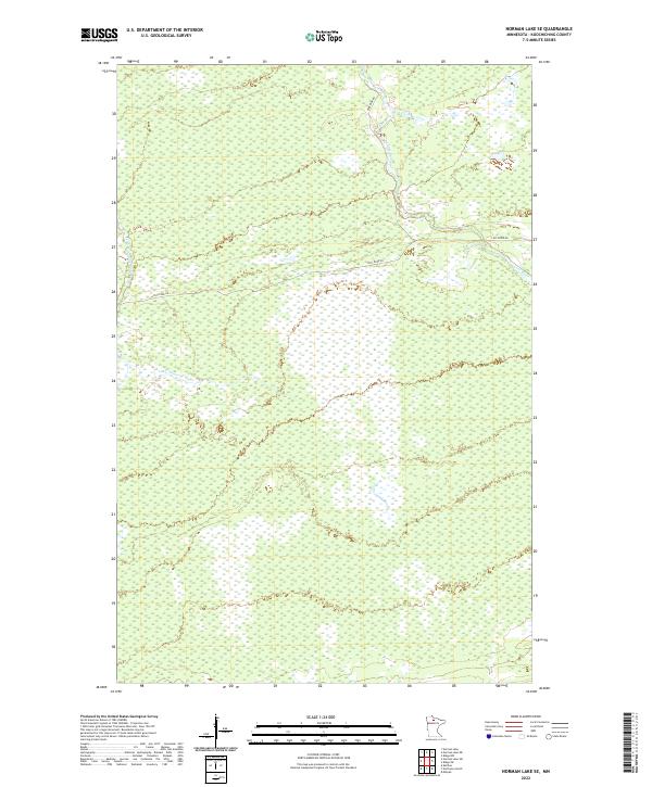 US Topo 7.5-minute map for Norman Lake SE MN